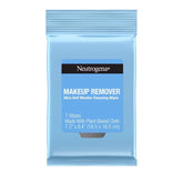 Neutrogena Makeup Remover Wipes - Ultra Soft Micellar Facial Cleansing - Travel Pack - 7ct