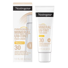 Neutrogena Mineral UV Tint Face Liquid Light Sunscreen - SPF 30 - 1.1oz: Paraben-Free, Oxybenzone-Free, Contains Vitamin E
