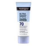 Neutrogena Ultra Sheer Dry Touch Sunscreen Lotion, SPF 70 - 3 fl oz: Noncomedogenic, PABA-Free, Face & Body Use