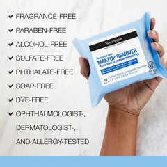 Neutrogena Makeup Remover Wipes - Ultra Soft Micellar Facial Cleansing - Fragrance Free - 25ct: Hypoallergenic, Dye-Free
