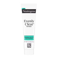 Neutrogena Evenly Clear Retinoid Acne Treatment Adapalene Gel 0.1% - 0.5 fl oz: For Face, Oily Skin, Unscented