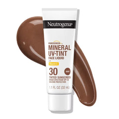 Neutrogena Mineral UV Tint Sunscreen - SPF 30 - 1.1oz: Liquid, Face Sunscreen, Unscented, Zinc Oxide 21.6%