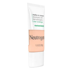 Neutrogena Clear Coverage Flawless Matte Color Correcting Cream, Full-Coverage - 1.0 Shell