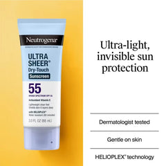Neutrogena Ultra Sheer Dry Touch Sunscreen Lotion, SPF 55, 3oz
