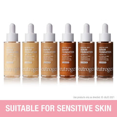 Neutrogena Healthy Skin Sensitive Skin Serum Foundation with Color Correcting, Pore Minimizing & Buildable Coverage - 01 Light/Medium