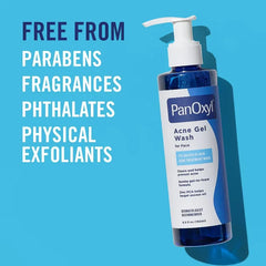 PanOxyl Acne Gel Wash for Face with 2% Salicylic Acid - 6.5 fl oz: Paraben-Free, Hypoallergenic, Sulfate-Free