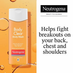 Neutrogena Body Clear Acne Body Wash with Glycerin for Breakout Treatment - 8.5 fl oz: Paraben-Free, Oil-Free, Sensitive Skin