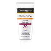 Neutrogena Clear Face Liquid Sunscreen Lotion - SPF 30 - 3 fl oz: Noncomedogenic, Oil-Free, Paraben-Free, Fragrance-Free