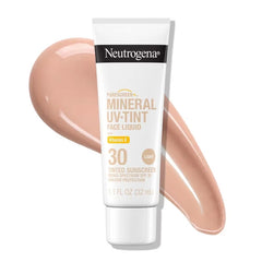 Neutrogena Mineral UV Tint Face Liquid Light Sunscreen - SPF 30 - 1.1oz: Paraben-Free, Oxybenzone-Free, Contains Vitamin E