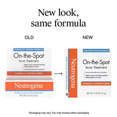 Neutrogena On-The-Spot Acne Treatment with Benzoyl Peroxide - 0.75oz: Facial Cream, Noncomedogenic, Oil-Free, For Normal to Oily Skin