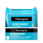 Neutrogena Hydro Boost Facial Cleanser Wipes - 50ct: Paraben-Free, Hypoallergenic, Suitable for Dry Skin