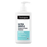 Neutrogena Ultra Gentle Cream-to-Foam Face Cleanser - Fragrance Free - 8.5 fl oz: For Normal, Combination, Sensitive, Dry Skin