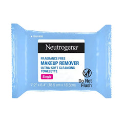 Neutrogena Makeup Remover Wipes - Ultra Soft Micellar Facial Cleansing - Fragrance Free - Singles - 20ct