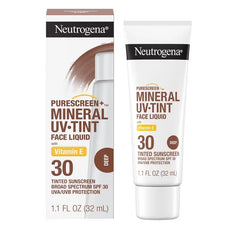 Neutrogena Mineral UV Tint Sunscreen - SPF 30 - 1.1oz: Liquid, Face Sunscreen, Unscented, Zinc Oxide 21.6%