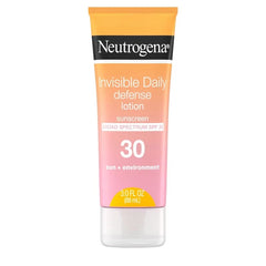 Neutrogena Invisible Daily Defense Sunscreen Lotion - SPF 30 - 3 fl oz: Sun Protection, Whole Body, Paraben-Free, Unscented