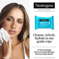 Neutrogena Hydro Boost Facial Cleanser Wipes - 50ct: Paraben-Free, Hypoallergenic, Suitable for Dry Skin