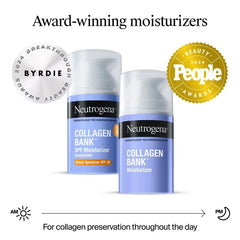 Neutrogena Collagen Bank Daily Face Moisturizer - 2 fl oz: Cream, No Fragrance Added, Normal to Very Dry Skin