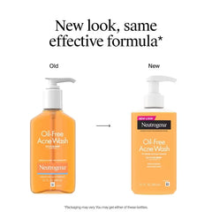 Neutrogena Oil-Free Salicylic Acid Acne Fighting Face Wash - 9.1oz: Hypoallergenic, Liquid, For Normal, Oily, Combination Skin