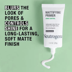 Neutrogena Mattifying Primer Makeup Shine Control - 1oz: Alcohol-Free, Paraben-Free, Sulfate-Free, Phthalate-Free