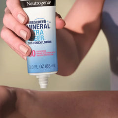 Neutrogena Mineral Ultra Sheer Sunscreen - SPF 30 - 3oz: Whole Body, Lotion, Oxybenzone-Free, Unscented