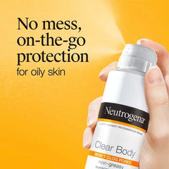Neutrogena Clear Body Spray - SPF 50 - 5oz: Unscented, Noncomedogenic, Contains Vitamin E, Contains Niacinamide