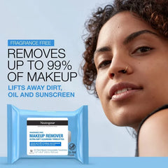 Neutrogena Makeup Remover Wipes - Ultra Soft Micellar Facial Cleansing - Fragrance Free - 25ct: Hypoallergenic, Dye-Free