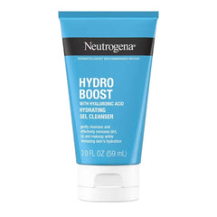 Neutrogena Hydro Boost Hydrating Facial Cleanser and Makeup Remover with Hyaluronic Acid - 2 fl oz: Gel, Hypoallergenic, Noncomedogenic, Paraben-Free
