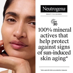 Neutrogena Mineral UV Tint Sunscreen - SPF 30 - 1.1oz: Liquid, Face Sunscreen, Unscented, Zinc Oxide 21.6%