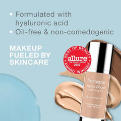 Neutrogena Hydro Boost Hydrating Tint Liquid Foundation with Hyaluronic Acid, Moisturizing & Lightweight Water Gel Formula - 10 Classic Ivory
