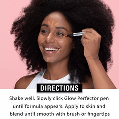 Neutrogena Healthy Skin Glow Perfector Pen Concealer - Light - 0.1oz: Brush-On for Smoothing & Spot Treatment