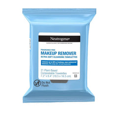 Neutrogena Makeup Remover Cleansing Towelettes, Fragrance Free - 21 ct: For Sensitive Skin