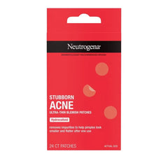 Neutrogena Stubborn Acne Ultra-Thin Blemish Pimple Patches - 24ct: No Fragrance Added, For Normal To Acne-Prone Skin