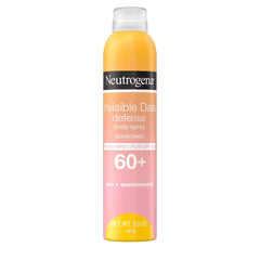 Neutrogena Invisible Daily Defense Sunscreen Spray - SPF 60 - 5oz: Oxybenzone-Free, Face & Body Application, Unscented