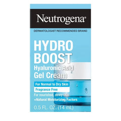 Neutrogena Hydro Boost Water Gel Cream Face Moisturizer with Hyaluronic Acid for Normal to Dry Skin - Fragrance Free - 0.5 fl oz
