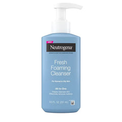 Neutrogena Fresh Foaming All-in-One Cleanser - 8.5 fl oz: Hypoallergenic, Noncomedogenic, Oil-Free, Recommended for Normal Skin